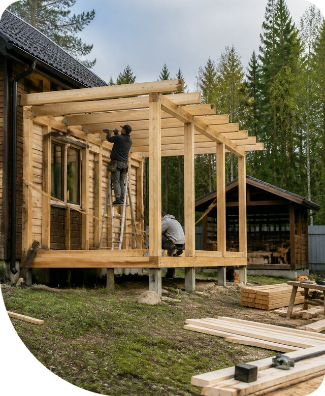 Строительство пристроек и построек на участке в Минеральных Воде